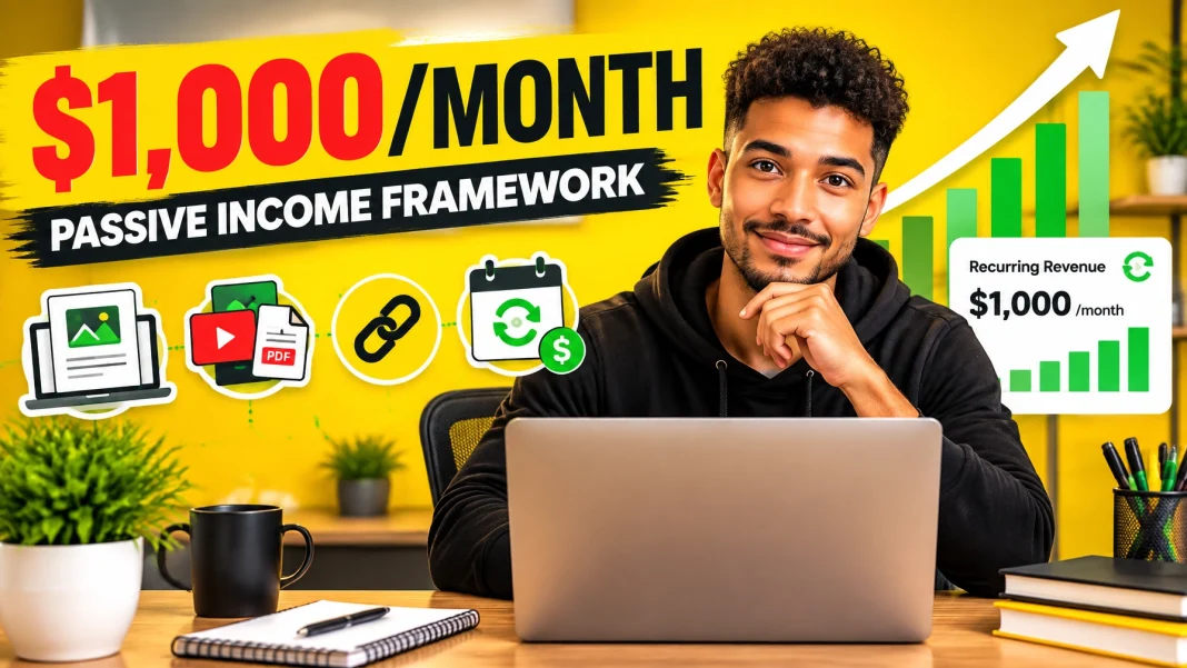 The Proven Passive Income Framework: 5 Steps to Your First $1,000 a Month Online The Proven Passive Income Framework: 5 Steps to Your First $1,000 a Month Online